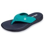 Lakeland Active Women's Flimby Neoprene Flip Flop Sandals - Navy & Teal - 6 UK