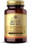 Solgar Biotin 5000 mcg - Supports Healthy Skin, Nails & Hair - Supports Energy Production & Metabolism - Vitamin B - Non-GMO, Vegan, Gluten Free - 180 Count