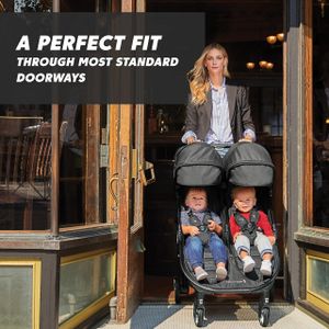 Baby Jogger City Tour 2 Double Pushchair – Lightweight Twin Stroller