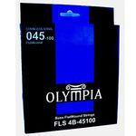 Flatwound bass guitar strings stainless steel by Olympia 45-100 gauge