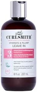 Curlsmith - Hydrate & Plump Leave In Hair Conditioner, Volumizing and Nourishing for Wavy, Curly or Coily Hair, Vegan (237ml/8fl oz)