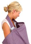 BebeChic.UK - Oeko-Tex Certified 100% Cotton - Breastfeeding Covers - Boned Nursing Tops - Plum/Ivory dot