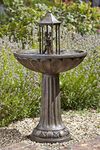 Garden Mile Dancing Couple Water Feature Bronze Effect Fountain for Garden Freestanding Patio Lawn Centrepiece Rustic Ornamental Decorative Fountain