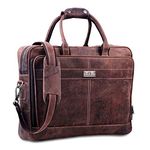 18 Inch Leather Laptop Bag for Men Leather Messenger Bag for Men – Soft and Supple Genuine Leather Briefcases for Men W/Padded Laptop Case A Must Have Leather Computer Bag for Men