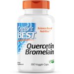 Doctor's Best, Quercetin Bromelain, 180 Vegan Capsules, Highly Dosed, SOYA-Free, Gluten-Free, Non-GMO