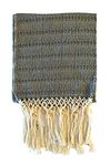ALKIMIA INC Mexican Handmade Cotton Rebozo Shawl, Black, Large