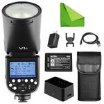 Godox V1-C V1 Li-on TTL On-Camera Round Flash Speedlight Compatible with Canon