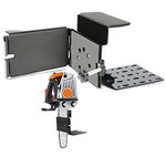 KUAFU Universal Saw Press Chainsaw Bracket Compatible with ATV UTV Trailers w/Tubular Racks Tool Carrier Mounting Holder Kit