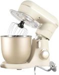 Salter Bakes Stand Mixer – Electric Baking Whisk, 10 Speeds with Pulse Setting, 4 Litre Mixing Bowl, Planetary Mixing Action, Splash Guard, Whisk, Dough Hook, and Beater Attachments, 1300W