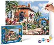 Schipper 609240795 Painting by Numbers - Holiday House by the Sea, 24x30 cm