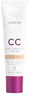 Lumene Color Correcting CC Cream - Lightweight Foundation - Medium Coverage - Redness Reducing Face Makeup for a Glowing Complexion - Vegan Formula + Suitable for All Skin Types - Fair (1 fl oz)