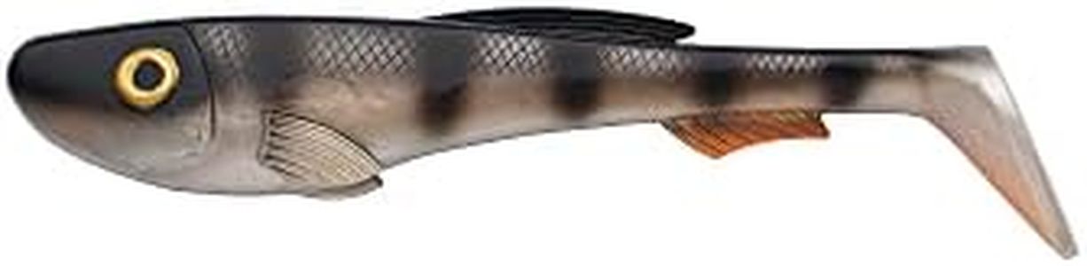 Abu Garcia Beast Paddle Tail, Fishing Hook, Soft Lures, Predator Fishing, Pike, Unisex, Vintage Perch, 93g | 210mm