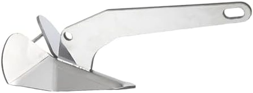 Garvee Upgraded Boat Anchor, 316 Stainless Steel Delta-Style Anchor, Heavy Duty Triangular Anchor 11lbs / 17lbs / 22lbs Wing Style Triangle Anchor