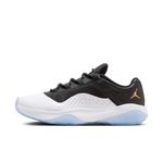 Air Jordan 11 CMFT Low Mens Casual Shoe, Black/White/Metallic Gold, 11