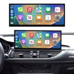 Ninetom 12.3'' Car Radio Touchscreen with Wireless Carplay & Android Auto for 2011-2018 Audi A6 A7 with 3G MMI/RMC System, Supports Mirrorlink, Camera, Navigation
