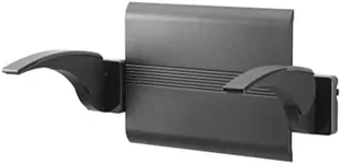 Innovato SwapAble Ebony Gray Wall Mounted Shower Chair Back Rest with Two Hinged Fold Up Arms