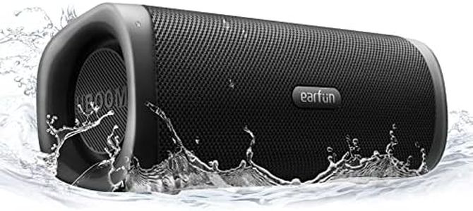 Bluetooth Speaker, EarFun UBOOM L Portable Speaker 28W Loud Stereo Sound, Rich Bass, IP67 Waterproof & Dustproof, Dual Pairing, Built-in Mic, Low Latency, Wireless Speaker for Party, Indoor & Outdoor