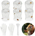 Maogoujian Premium Aluminum Gutter Downspout Guard Screen - Leaf, Rodent & Debris Prevention Strainer, Easy Snap-in Installation, No Tools Required, Corrosion Resistant for Gutters(6pcs)