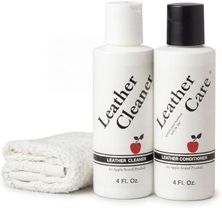 Apple Brand Leather Care Kit 4 oz Cleaner & 4 oz Conditioner + Cleaning Cloth