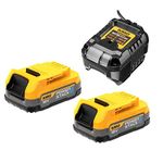 DEWALT DCB1102E2-GB 2Ah 18V Power Tool Battery Pack x2 and GB Charger (Type G)