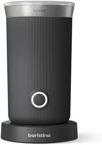 Philips Baristina Mousseur à lait - Mousse chaude ou froide, Lait de vache ou alternative végétale, Facile à nettoyer, Pour machine à expresso Philips Baristina, Mousseur noir (BAR311/60)