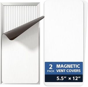 Strong Magnetic Vent Covers 5.5"x12", 2 Pack Magnet Cover for Home RV Floor Wall Ceiling Registers AC Vents Decoration Air Vent Covers Magnetic Sheet