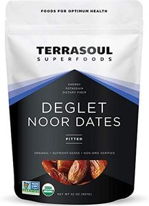 Terrasoul Superfoods Organic Deglet Dates, 2 Lbs - Pitted | Fresh | Natural Sweetener