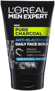 L'Oreal Paris Men Expert Pure Power Face Scrub For Men, Exfoliating Blackhead Wash, for Oily Skin and Breakouts, 100ml