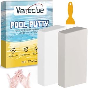 Pool Putty, 2 Part Epoxy Pool Putty for Leaks Underwater, Multipurpose Pool Putty Epoxy Works on Pool Leaks, Crack Repair, Tile, Fiberglass, Concrete, Cement and Other Surfaces