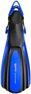 Mares Unisex Avanti Pure Open Heel Fins with Adjustable Straps for Scuba Diving, Medium/Large, Blue