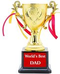 Best DAD Birthday Gift, Trophy (Gold, Blak)