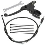 YOXUFA 7/8'' Left Clutch Lever Handle Cable for SSR 50cc 70cc 90cc 110cc 125cc 150cc Apollo RFZ DBX18 TaoTao DB17 DB27 Coolster M-125 Baja X-pro Thumpstar Kayo Xmotos Chinese Pit Dirt Bike Parts Black