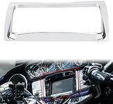 YDLMT Motorcycle Chrome ABS Plastic Tri Line Radio Stereo Trim Cover Fit for Harley Touring Electra Street Tri Glide Ultra Limited 2014-2023