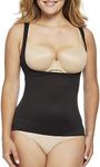 Naomi & Nicole womens Naomi and Nicole Women's Unbelievable Comfort Step in Torsette Shapewear, Black, Large Camisole, Black, Large US