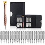 Precision Screwdriver Set, Vakki Mini Screwdriver Tool Kit 25 in 1 with Leather Case for Mobile Phone,PC Laptop,Watch, Computers,Electronic Workshops,Glasses Repair