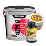 Wellbe Nutrition Body Armour WMG Weapon of Mass Gaining (Nut Crunch Sundae -5kg) With Ashwagandha and Creatine | Muscle Strength | Weight Gainer |Bluk Gaining