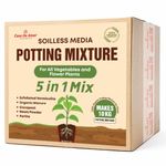 Casa De Amor 5-in-1 Potting Mixture- Makes 10Kg Soil Less Mixture with Cocopeat, Vermiculite, Perlite, Neem Powder & Organic Manure for Healthy Plant Growth (Pack of 01)