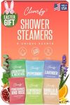 Cleverfy Shower Steamers Aromatherapy - Box of 6 Premium Shower Bombs with Essential Oils.Self Care Christmas Gifts for Women and Gifts for Mom. Red Set