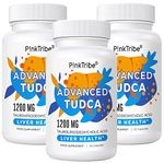 TUDCA (Tauroursodeoxycholic Acid) Liver Support Supplement 3 Pack - 1200mg Per Serving, for Detox and Cleanse and Digestive Health, 180 Capsules