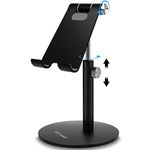 AICase Universal Adjustable Tablet/Phone Stand for iPad Pro 10.5/9.7/12.9, iPad Air, iPad Mini 2/3/4, iPhone, Samsung Tab, Other Smartphones and Tablets [4-12.9 Inch] – Black