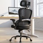 TRALT Office Chair - Ergonomic Office Chair with Back Support, Home Office Desk Chairs, 330lbs Wide Seat Big and Tall Office Chairs with Headrest, Comfy Desk Chairs (Black)