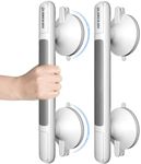 LORESJOY 2 Pack Suction Bathroom Grab Rails, Anti Slip Shower Grab Bar Handle, Suction Grab Bar Handrails, Hand Rail, Safety Hand Rail Support for Tub