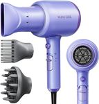 Wavytalk Hair Dryer with Comb, 1875W Hair Blow Dryer with Diffuser Hair Dryer for Curly Hair Fast Drying Hair Care, Purple