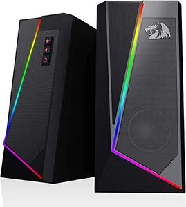 Redragon GS520 RGB Desktop Speakers, 2.0 Channel PC Computer Stereo Speaker with 6 Colorful LED Modes, Enhanced Sound and Easy-Access Volume Control, USB Powered w/ 3.5mm Cable…