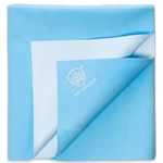 MY ARMOR Cotton Bed Protector Waterproof for Baby Large Size 100x140 cm with, Pack of 1, Sky Blue