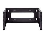 NavePoint 4U Wall Mount Bracket Extendable Network Equipment Rack Threaded Standard 19 Inch