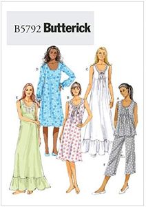 Butterick Patterns B5792 Misses' Top Sewing Pattern, Gown and Pants, Size Y (XSM-SML-MED)