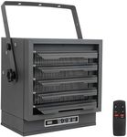 10000W Electric Garage Heater, 240V shop Heater Fan-Forced Ceiling Mount, Hardwired Space Heater with with Remote, Thermostat, 8-Hour Timer, Overheat Protection, Ideal for Workshop, Warehouse