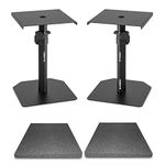 VONYX Studio Monitor Stands Adjustable HiFi Speaker Desktop Stands with Acoustic Pads