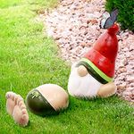 3-Piece Sleeping Garden Gnome - Funny Garden Gnomes, Yard Decor & Statues - Outdoor Lawn & Garden Gnomes, Small Gnome Figure Statue - Gnome Statues for Home or Pool, Ideal